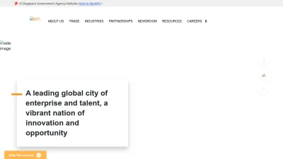 Screenshot of Mti.gov.sg