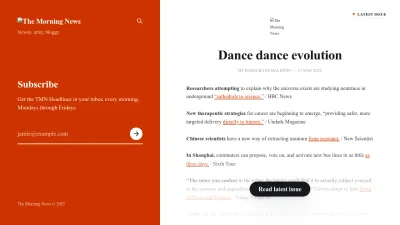Screenshot of Themorningnews.org
