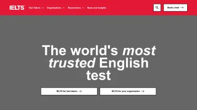Screenshot of Ielts.org