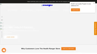Screenshot of Healthrangerstore.com