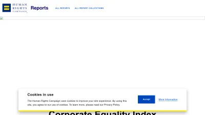 Screenshot of Reports.hrc.org