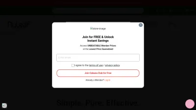 Screenshot of Nuleafnaturals.com