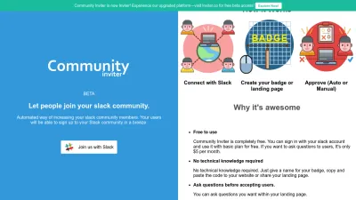Screenshot of Communityinviter.com