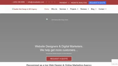 Screenshot of Visualwebz.com