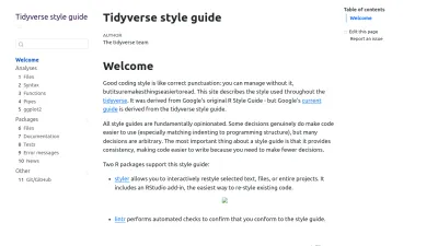 Screenshot of Style.tidyverse.org