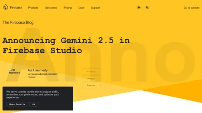 Screenshot of Firebase.googleblog.com