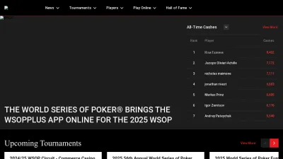 Screenshot of Wsop.com