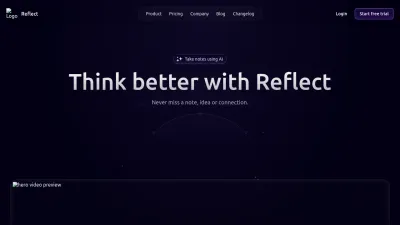 Screenshot of Reflect.app