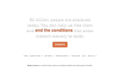 Screenshot of Freetheslaves.net