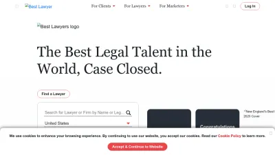Screenshot of Bestlawyers.com