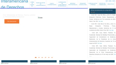 Screenshot of Corteidh.or.cr