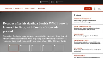 Screenshot of Jewishinsider.com