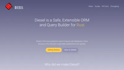 Screenshot of Diesel.rs