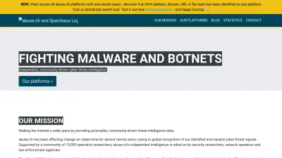 Screenshot of Abuse.ch