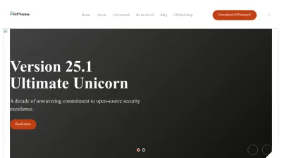 Screenshot preview of opnsense.org