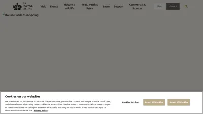 Screenshot of Royalparks.org.uk
