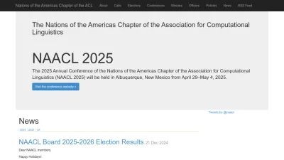 Screenshot of Naacl.org