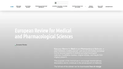 Screenshot of Europeanreview.org