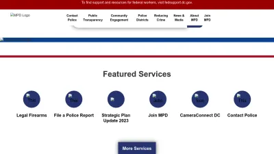 Screenshot of Mpdc.dc.gov