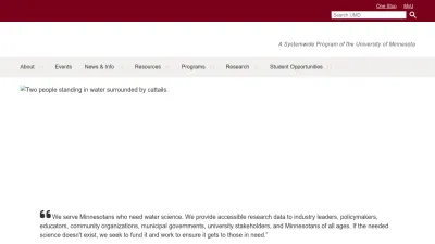 Screenshot of Seagrant.umn.edu