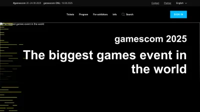 Screenshot of Gamescom.global