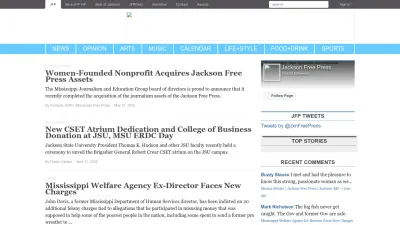 Screenshot of Jacksonfreepress.com