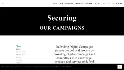 Screenshot of Defendcampaigns.org