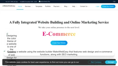 Screenshot of Makewebeasy.com