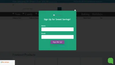 Screenshot of Ohnuts.com