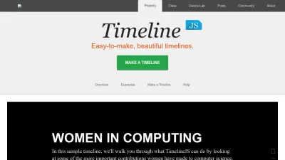 Screenshot of Timeline.knightlab.com