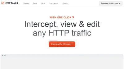 Screenshot of Httptoolkit.com