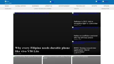 Screenshot of Technology.inquirer.net