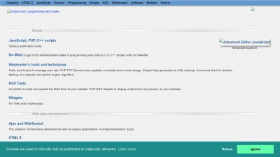 Screenshot of Scriptol.com