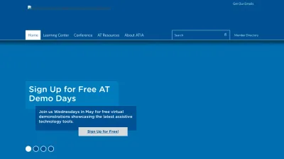 Screenshot of Atia.org