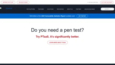 Screenshot of Edgescan.com