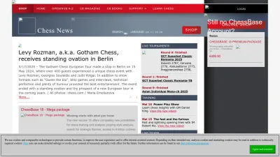 Screenshot of En.chessbase.com