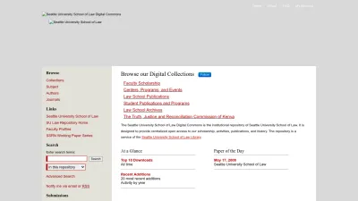 Screenshot of Digitalcommons.law.seattleu.edu