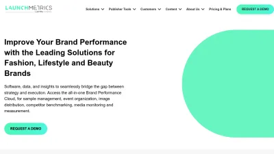 Screenshot of Launchmetrics.com