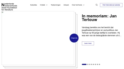 Screenshot of Letterenfonds.nl