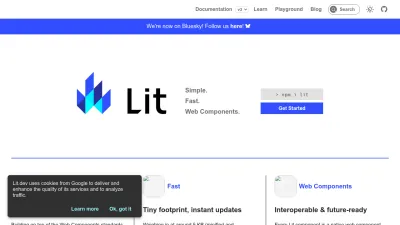 Screenshot preview of lit.dev