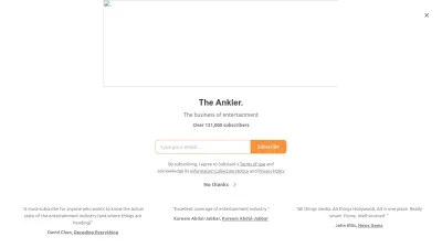 Screenshot of Theankler.com