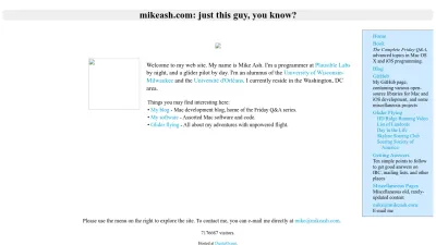 Screenshot of Mikeash.com