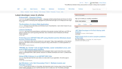 Screenshot of Developerfusion.com