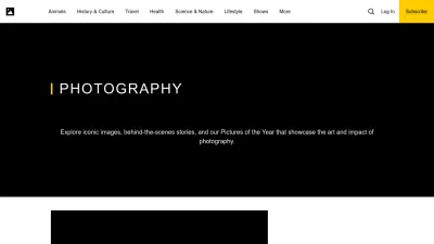 Screenshot of Photography.nationalgeographic.com