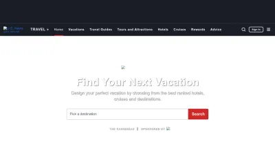 Screenshot of Travel.usnews.com