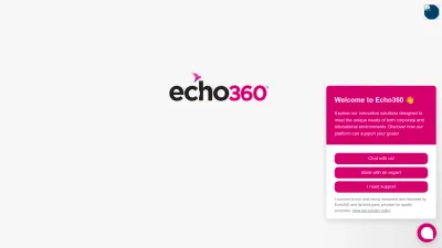 Screenshot of Echo360.com