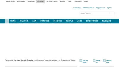Screenshot of Lawgazette.co.uk