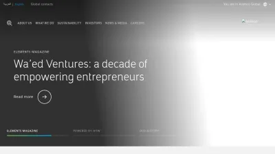 Screenshot preview of aramco.com