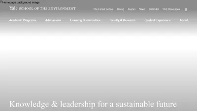 Screenshot of Environment.yale.edu