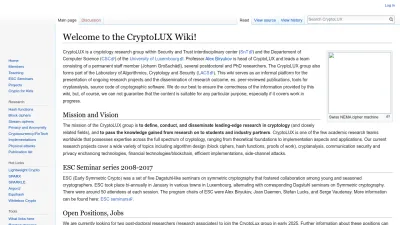 Screenshot of Cryptolux.org